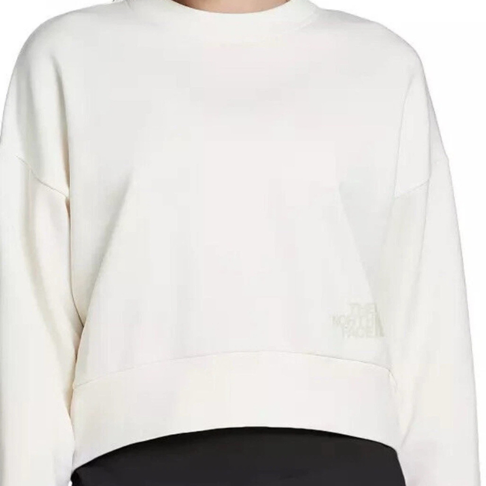 The North Face Women’s Oversized Crew Fleece Sweatshirt Gardenia Wh XS